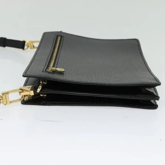 LOUIS VUITTON Epi Angian Shoulder Bag 2way Black